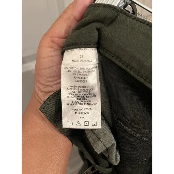 Joe’s Jeans Coated Camo The Icon Mid-Rise Skinny Ankle Jeans Women Size 25 - Picture 16 of 16